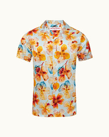 Men | Hibbert Silk Shirt | Springwater Blue