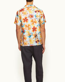 Men | Hibbert Silk Shirt | Springwater Blue