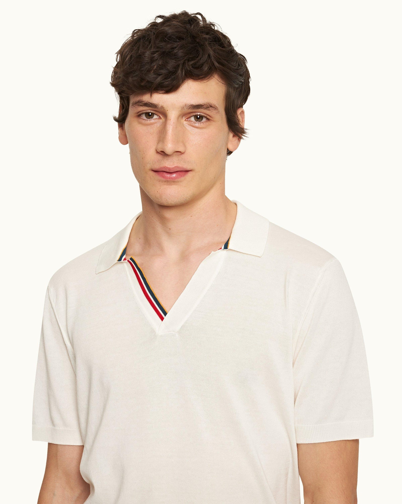 Men | Horton Tipping Polo | White Sand