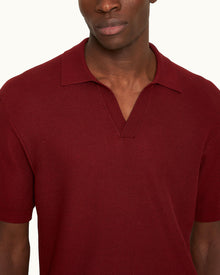 Men | Horton Pique Polo | Copper Red