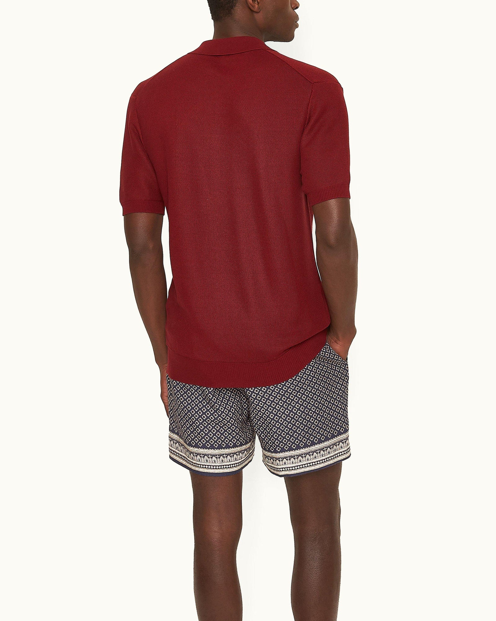 Men | Horton Pique Polo | Copper Red
