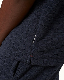 Men | Howell Towelling Shirt | Night Iris