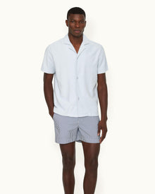 Men | Howell Towelling Shirt | Light Sky Pool