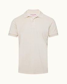 Jarrett Towelling Matchstick Classic Fit Cotton Towelling Polo Shirt | Matchstick