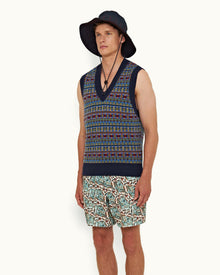 Multi Fair Isle Lambswool Tank Top | Multi