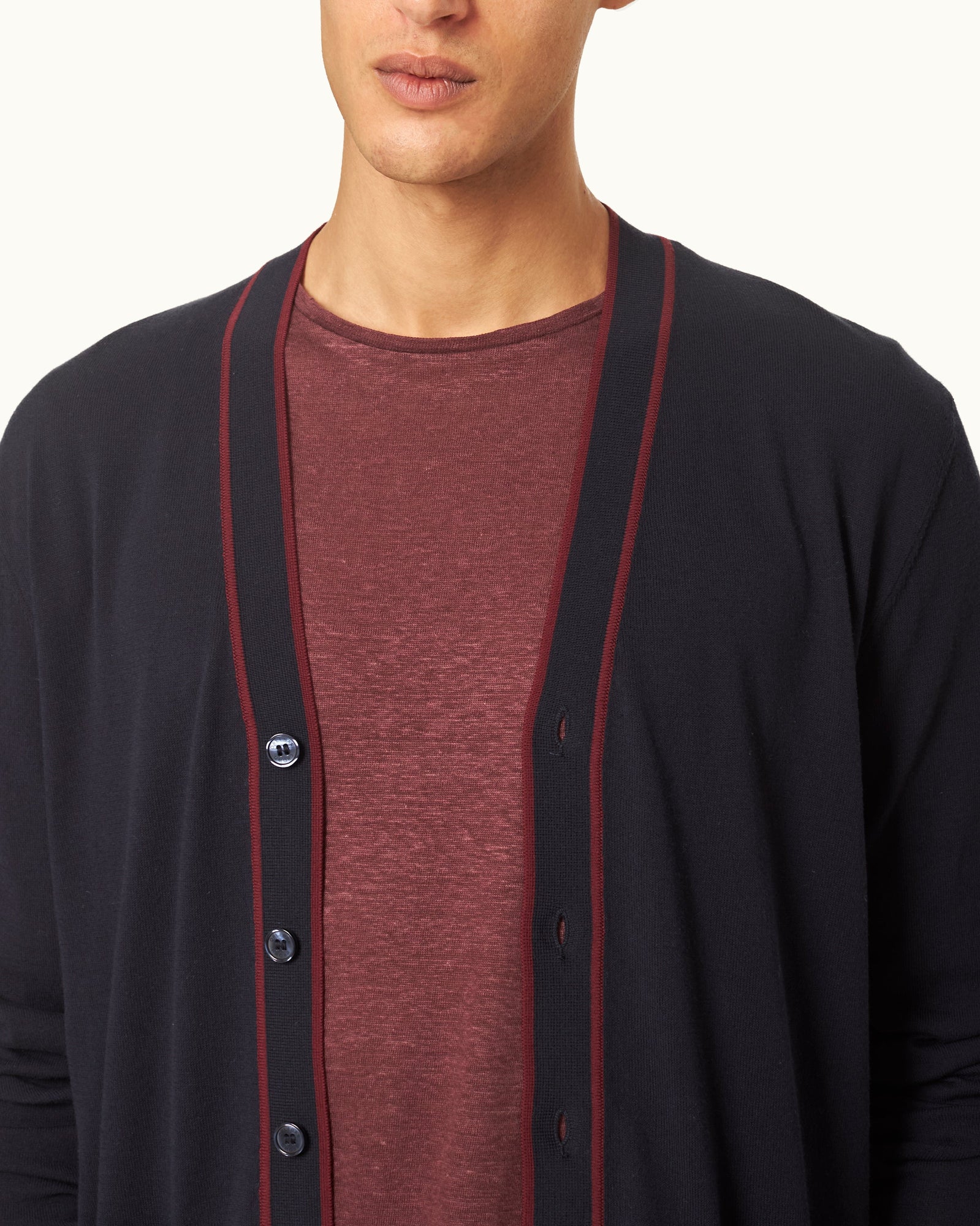 Men | Kinglet Cardigan | Night Iris