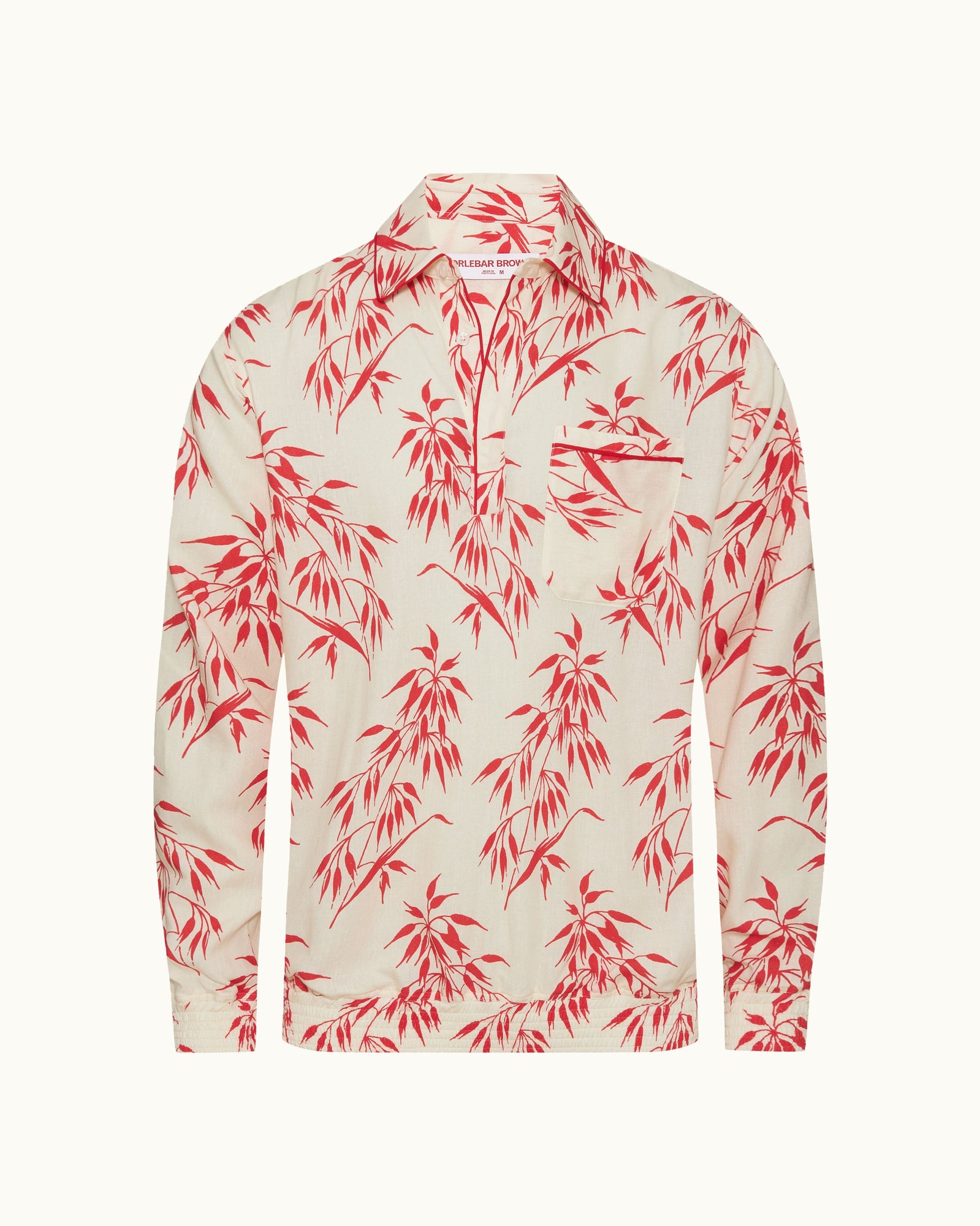 Men | Lakewood Shirt | White Sand/Summer Red