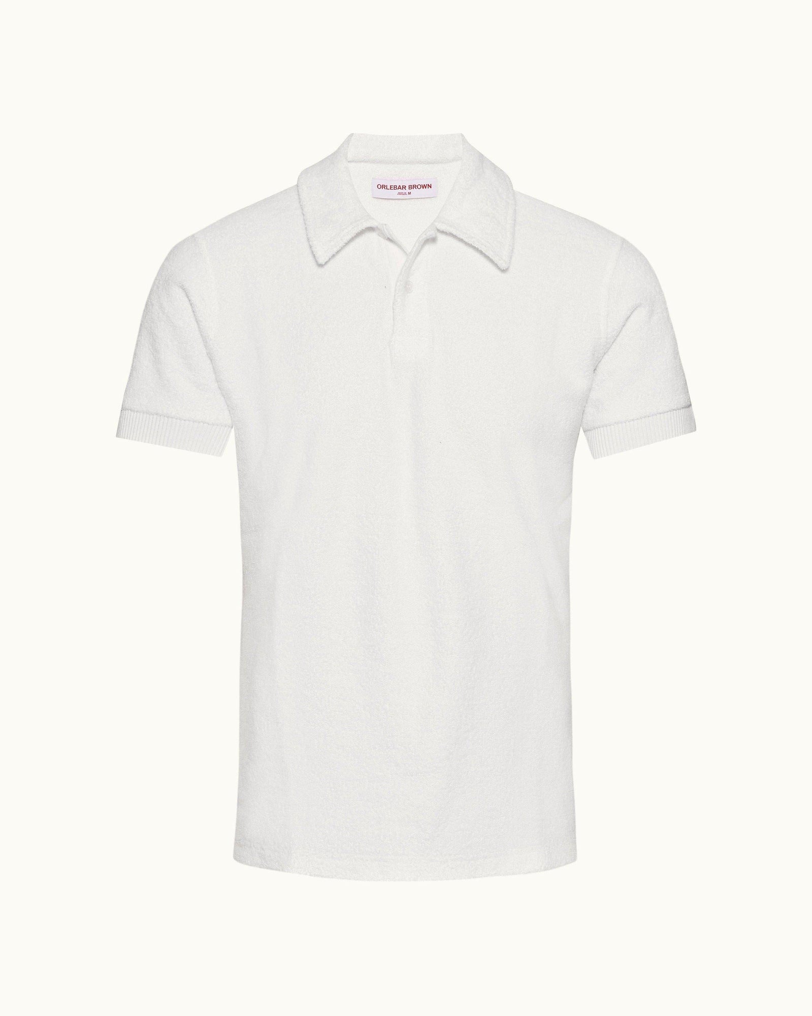 Lorenzo Towelling Cloud Classic Fit Pique Cotton Towelling Polo Shirt | Cloud