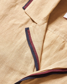 Men | Maitan Lino Shirt | Biscuit/Damson/Night Iris