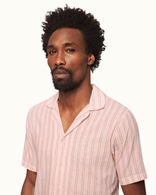 Men | Maitan Shirt | Rose/White