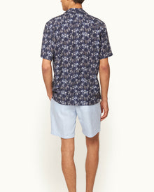 Men | Maitan Linen Shirt | Night Iris