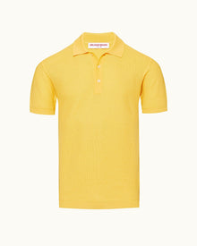 Mango Tailored Fit Mercerised Cotton Waffle Stitch Polo Shirt | Mango