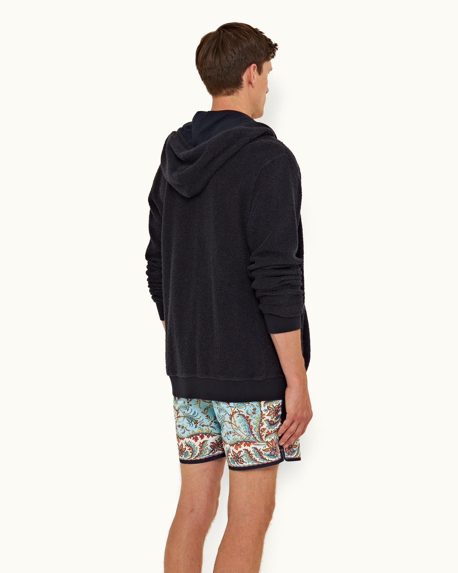 Mathers Dark Nocturnal Navy Zip-Thru Hooded Sweatshirt | Dark Nocturnal Navy