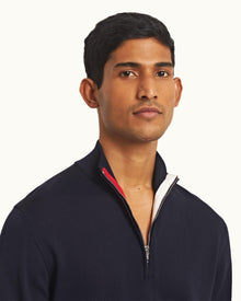 Neilson Merino Navy Half-Zip Merino Jersey Pullover | Navy