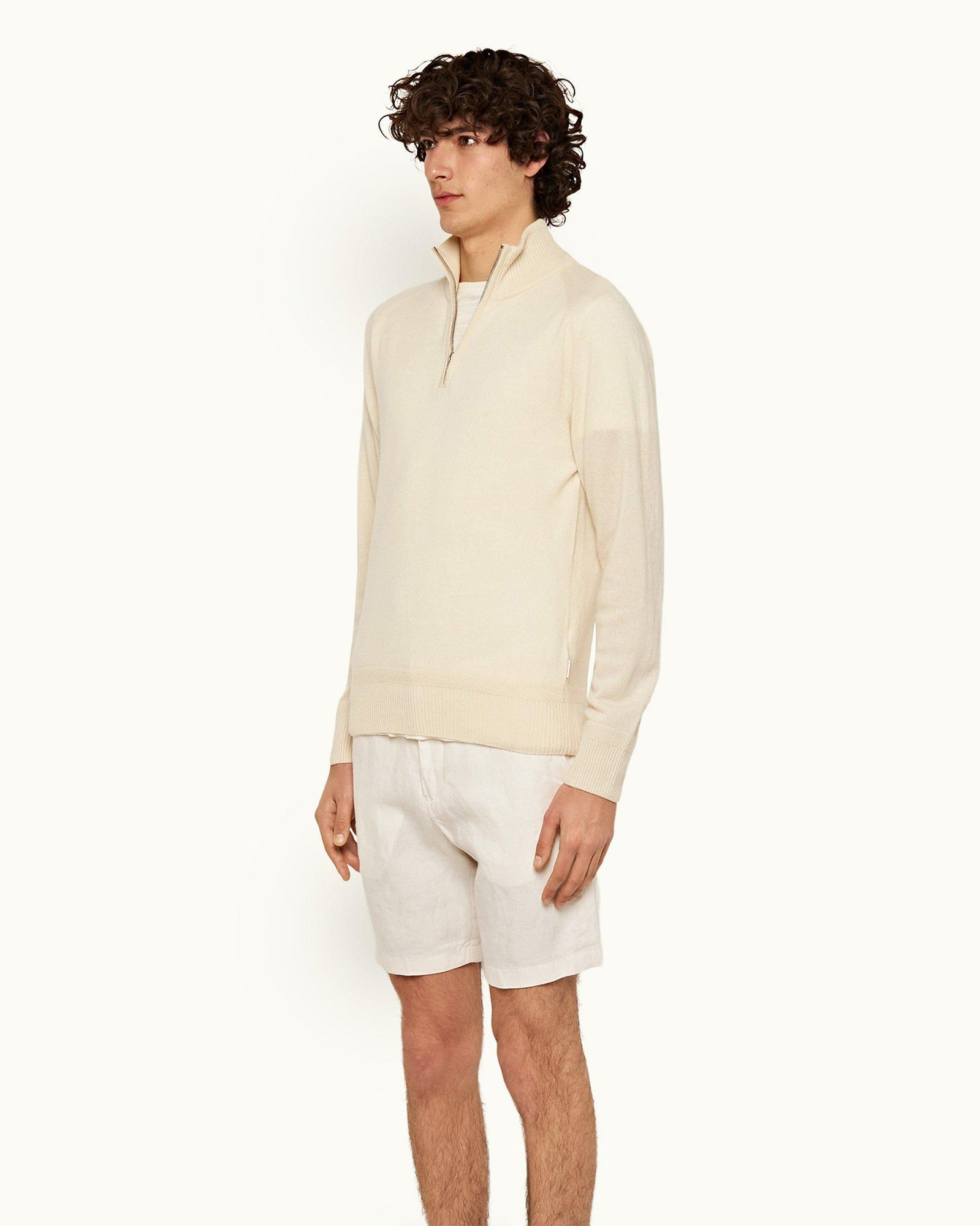 Men | Norwich Linen Short | White Sand