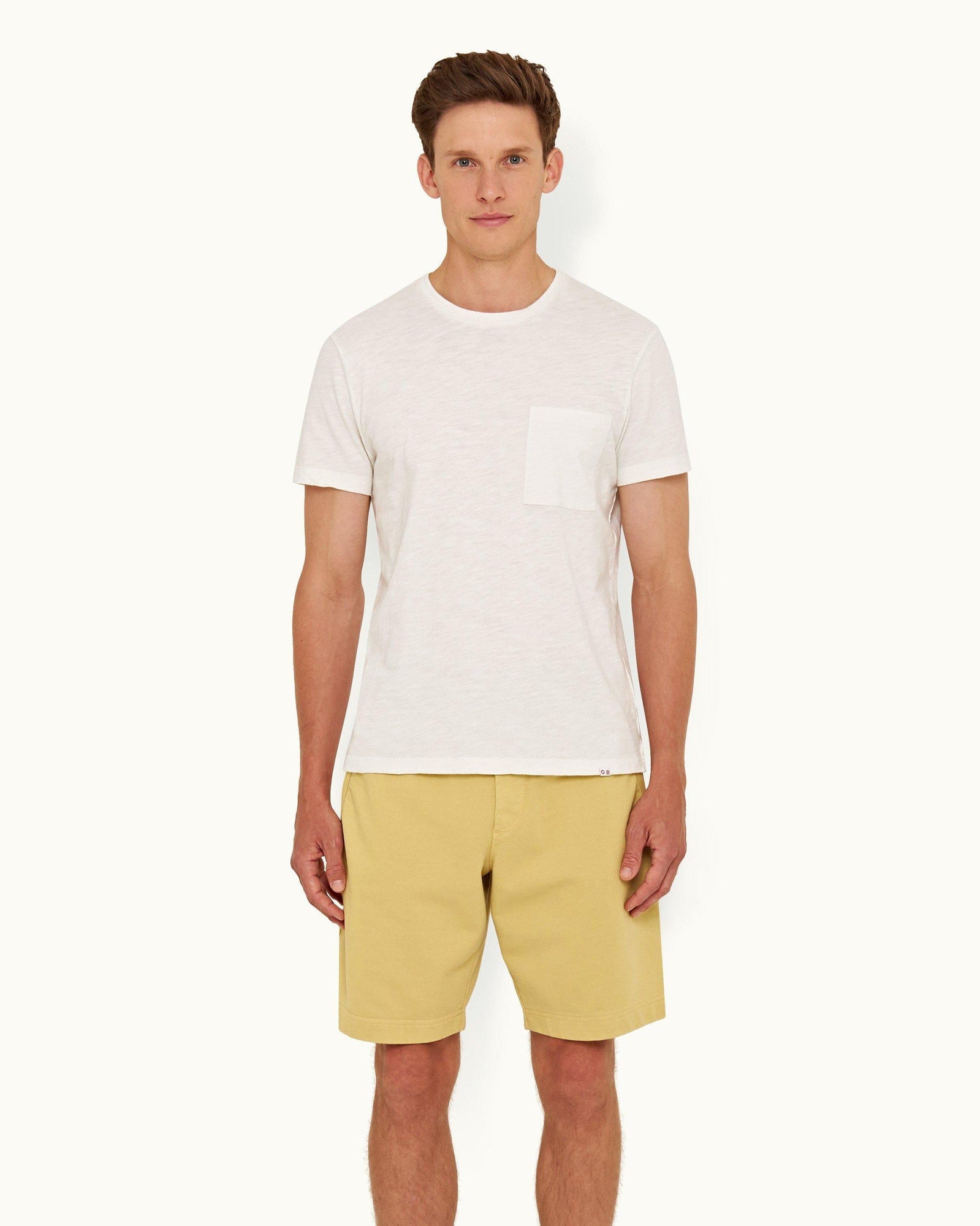 Cloud Crew Neck Garment Dye Cotton T-shirt | Cloud