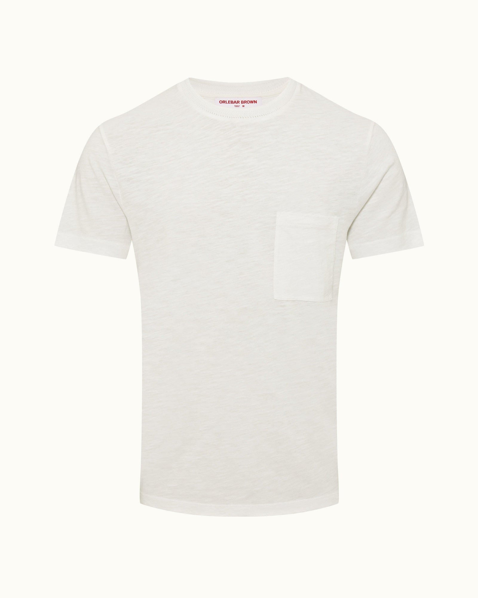 Ob Classic Tee White Sand Classic Fit Crewneck Garment Dye Cotton T-shirt | White Sand