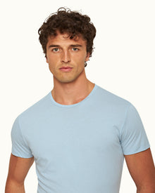 Ob-T Island Sky Tailored Fit Crewneck Cotton T-shirt | Island Sky
