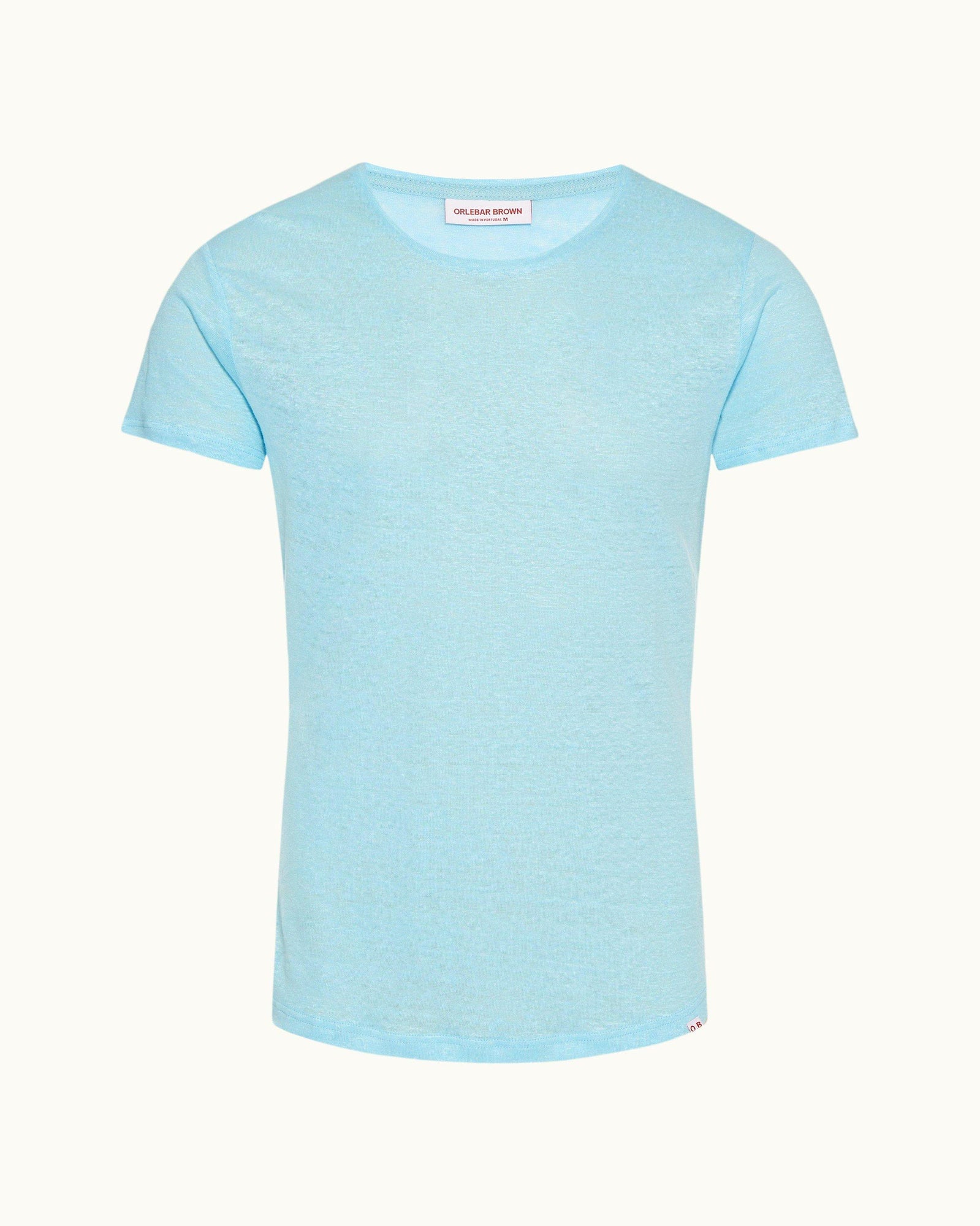 Pool Tailored Fit Crew Neck Linen T-shirt | Pool