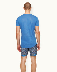 Tidal Tailored Fit Crew Neck Linen T-Shirt | Tidal