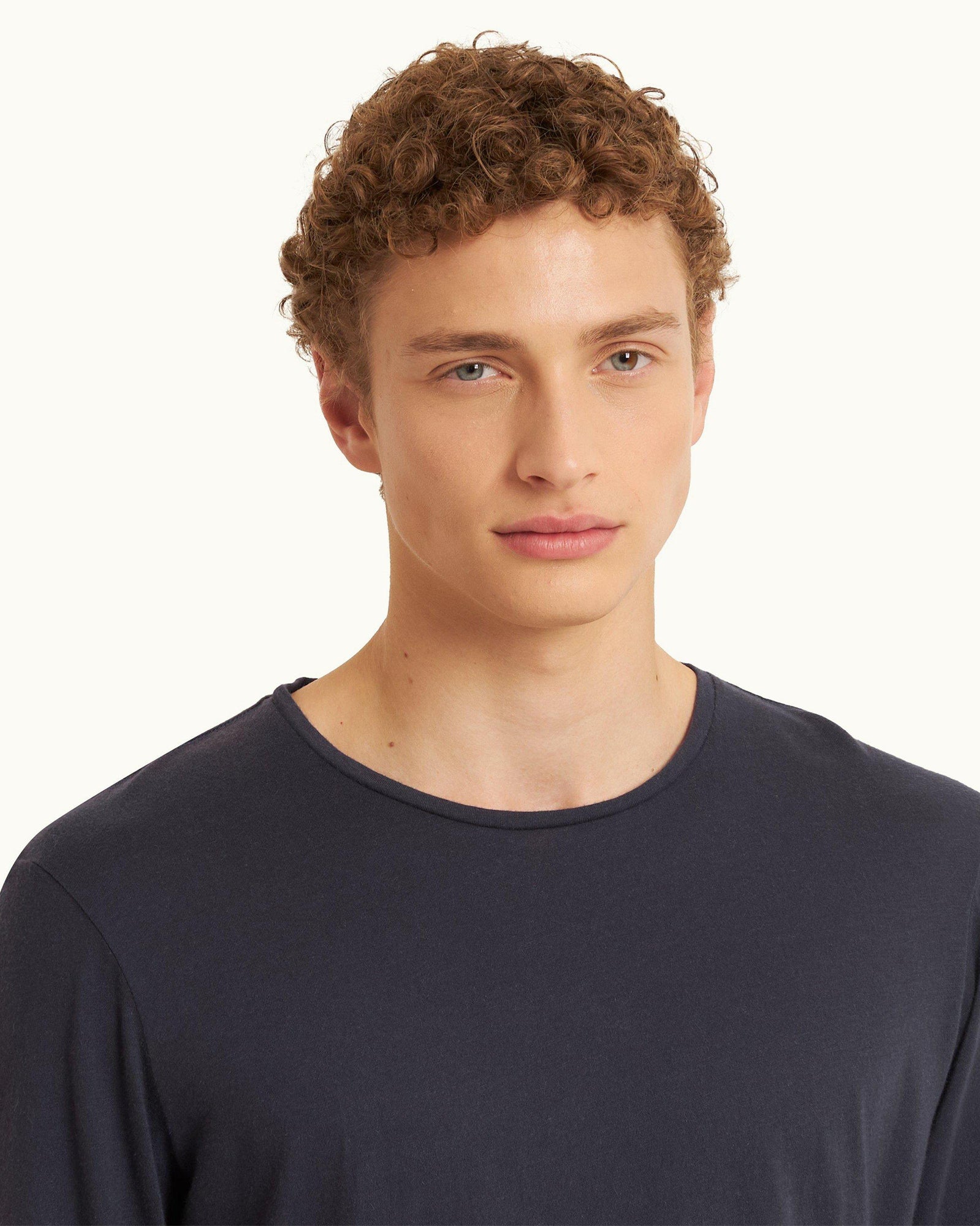 Men | Ob-T Cashmere T-Shirt | Night Iris