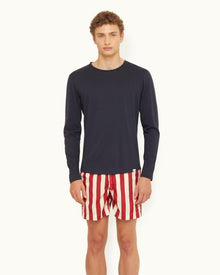 Men | Ob-T Cashmere T-Shirt | Night Iris