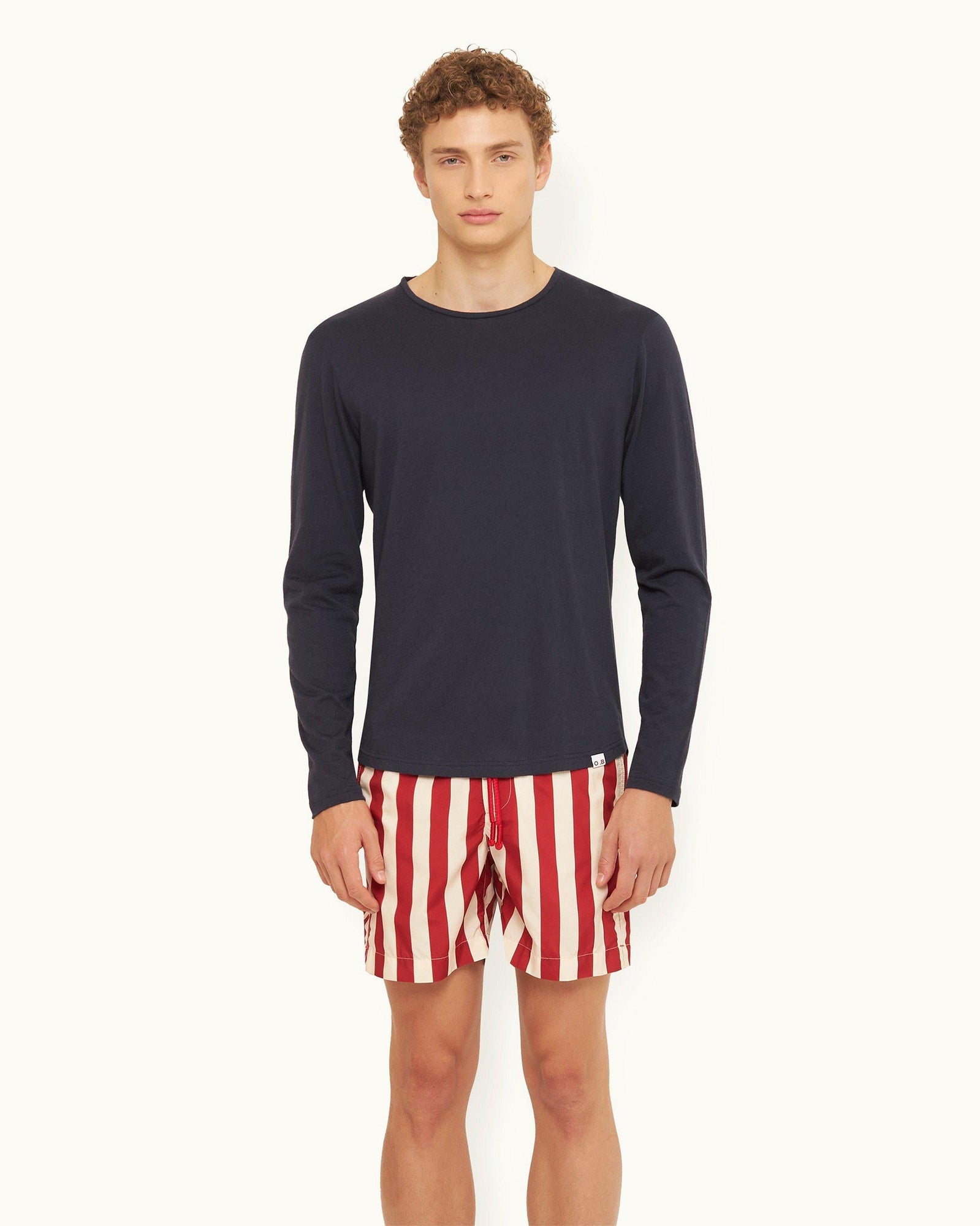 Men | Ob-T Cashmere T-Shirt | Night Iris