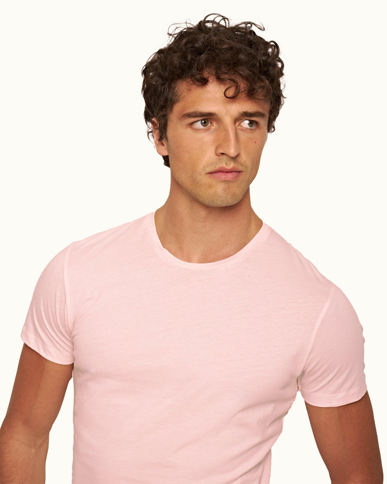 Ob-T Rose Tailored Fit Crewneck Cotton T-shirt | Rose