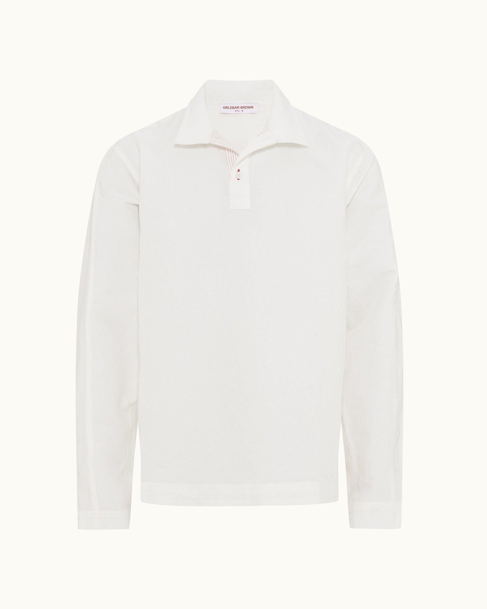 Sea Mist Classic Collar Overhead Mix Fabric Shirt | Sea Mist