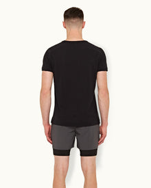 Black Classic Fit Ice Wool Long-Sleeve T-shirt | Black