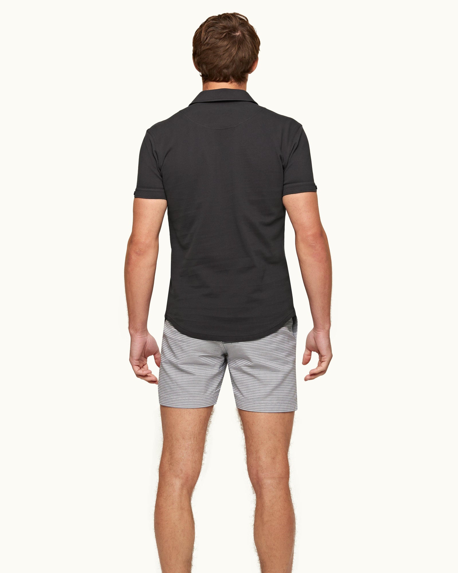 Piranha Grey Tailored Fit Cotton Polo Shirt | Piranha Grey