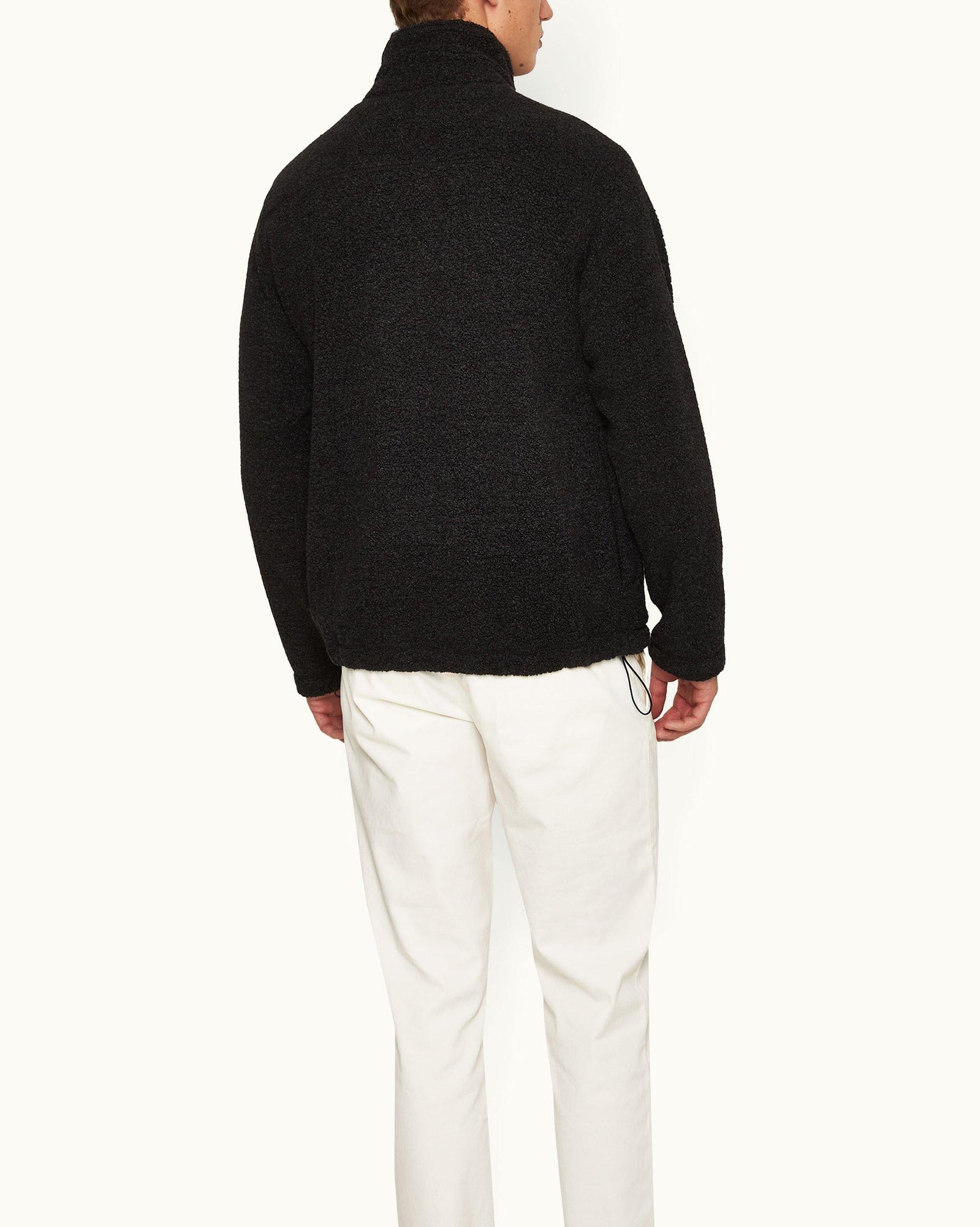 Senon Volcano Ash Grey Relaxed Fit Funnel Neck Sweatshirt | Volcano Ash Grey