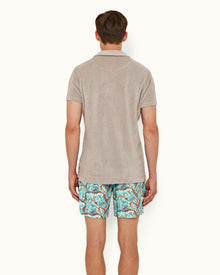 Multicolour Paisley Mid-Length Drawcord Swim Shorts | Multicolour