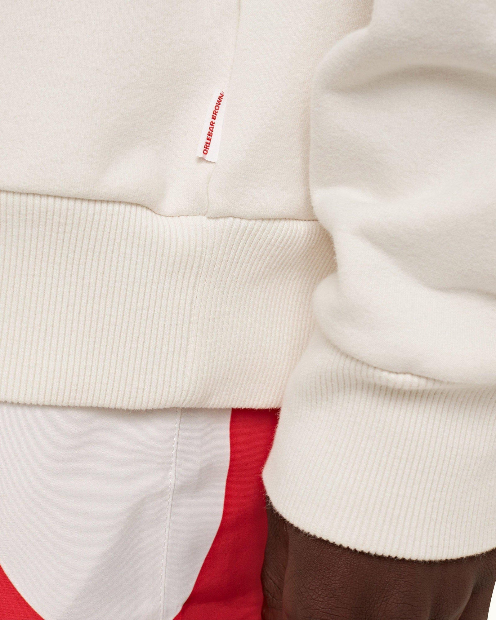 White Sand O.BUOY Classic Fit Crewneck Washed Sweatshirt | White Sand