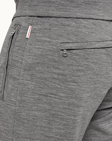 Grey Melange Smart Merino Classic Fit Sweatpants | Grey Melange