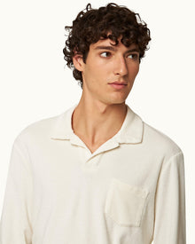 Men | Terry Towelling Polo | Cashew