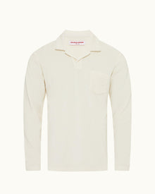 Men | Terry Towelling Polo | Cashew