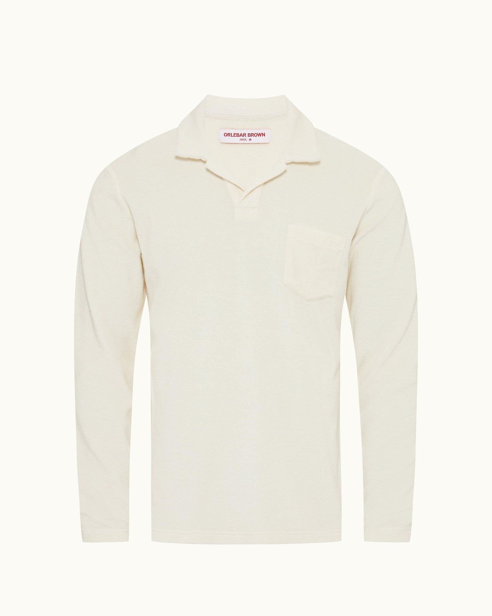 Men | Terry Towelling Polo | Cashew