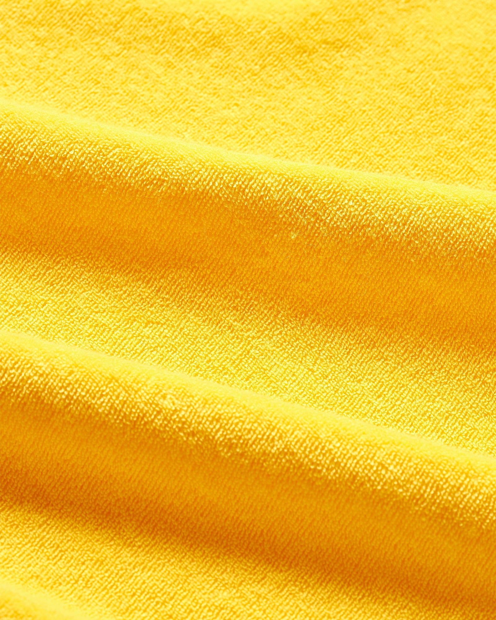 Men | Terry Towelling Polo | Yellow Blaze