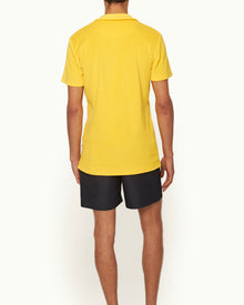 Men | Terry Towelling Polo | Yellow Blaze