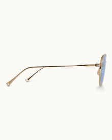 Men | The Micky Sunglasses | Gold/Sky