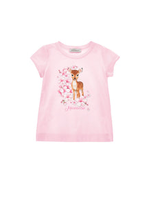 Girls | Cotton T-Shirt | Pink
