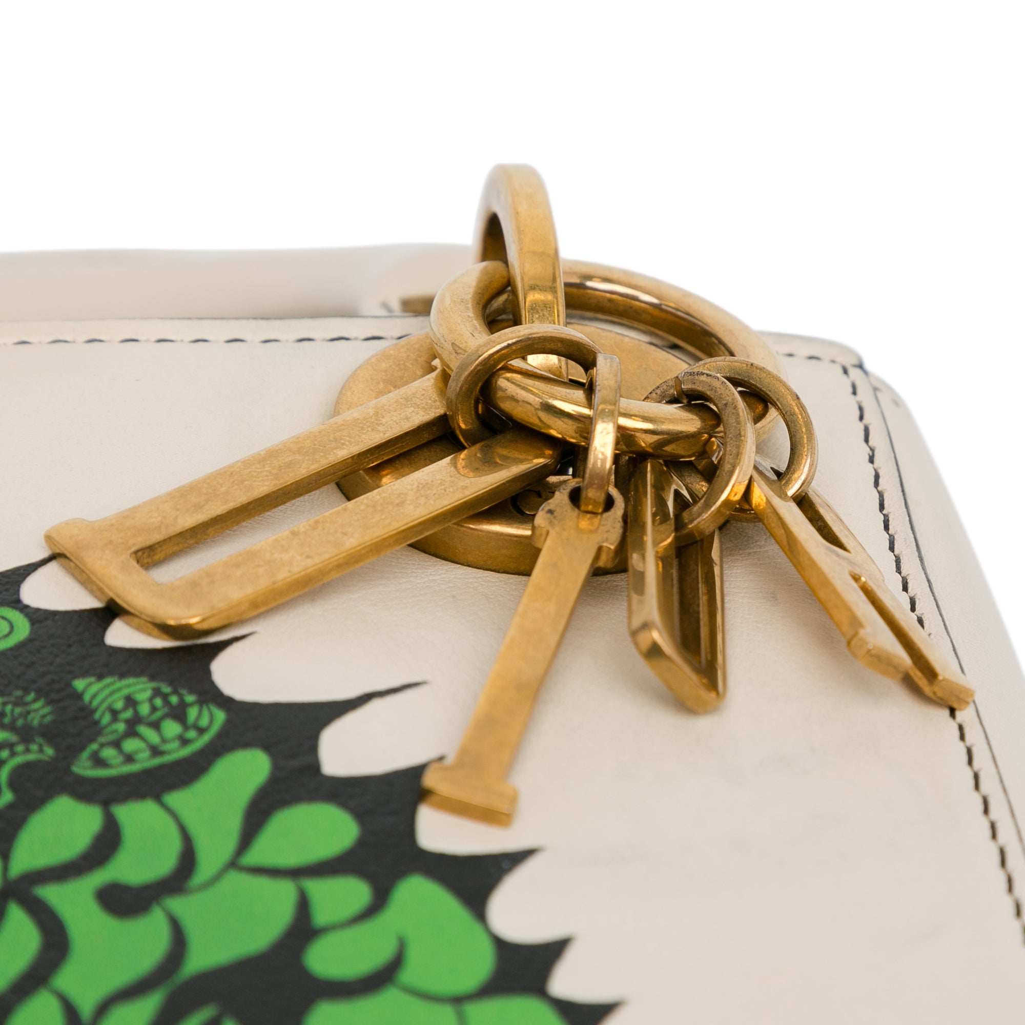 Dior | Pre-Owned Limited Edition Niki De Saint Phalle Mini Calfskin Dragon Lady | White