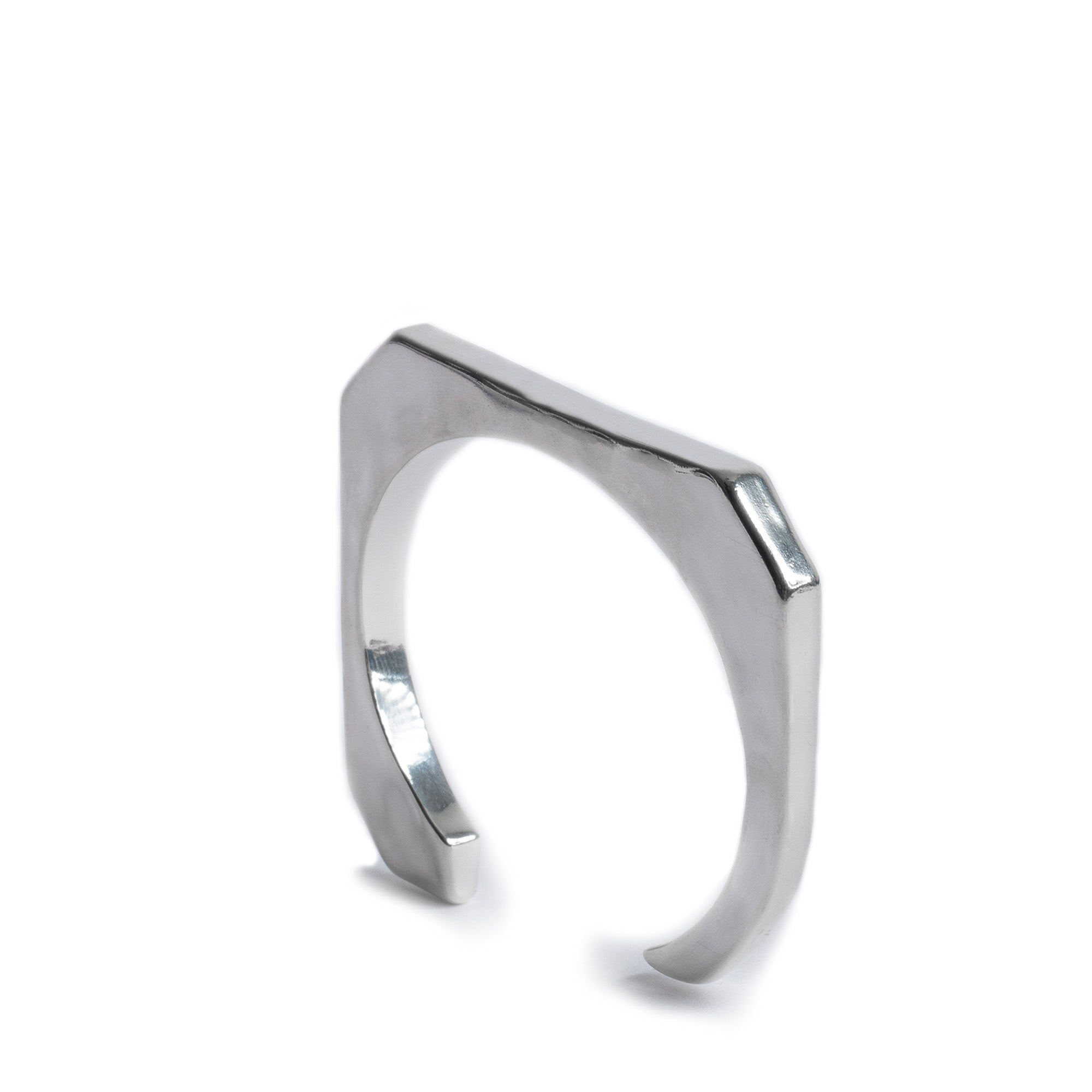 Cecilia Bangle | Antique Silver