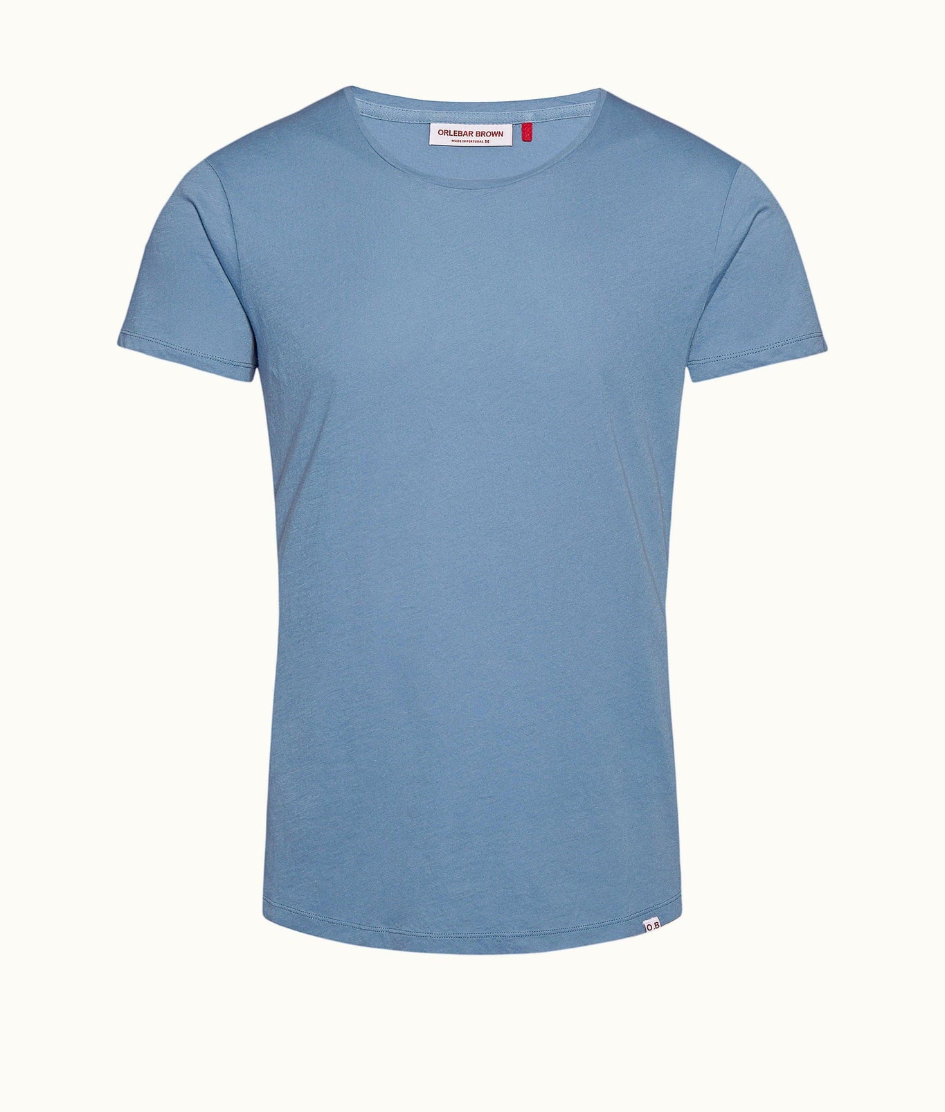 Ob-T Blue Tailored Fit Crew Neck T-Shirt | Capri