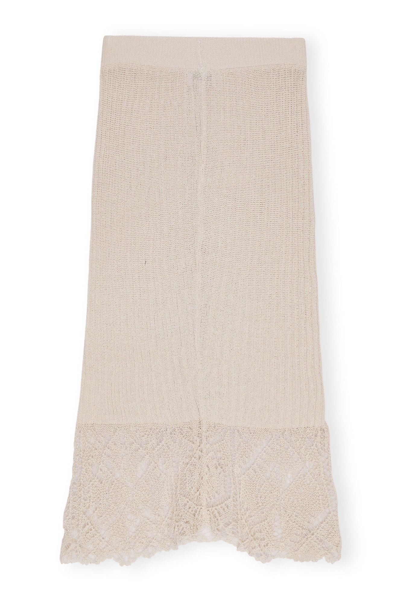 Off White Lace Midi Skirt | Egret