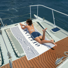 Offline Australian Cotton Beach Towels | Navy/White