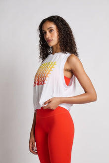 Love & Sports | Ombre Love & Soul Muscle Tank | White