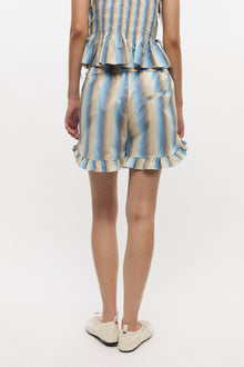 Ombre Stripe Ruffle Shorts | Multicolour