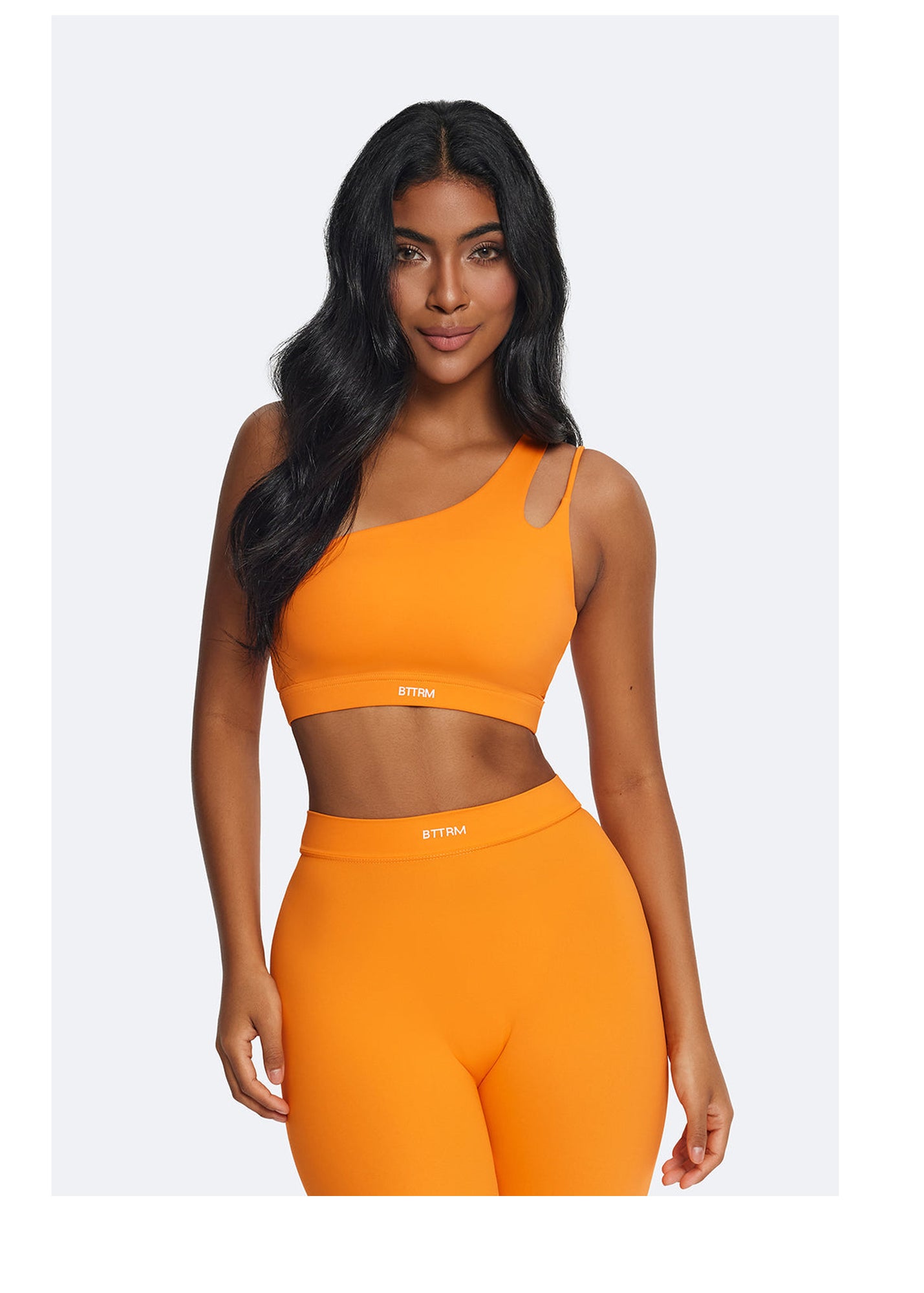 One-Shoulder Strap Top | Orange